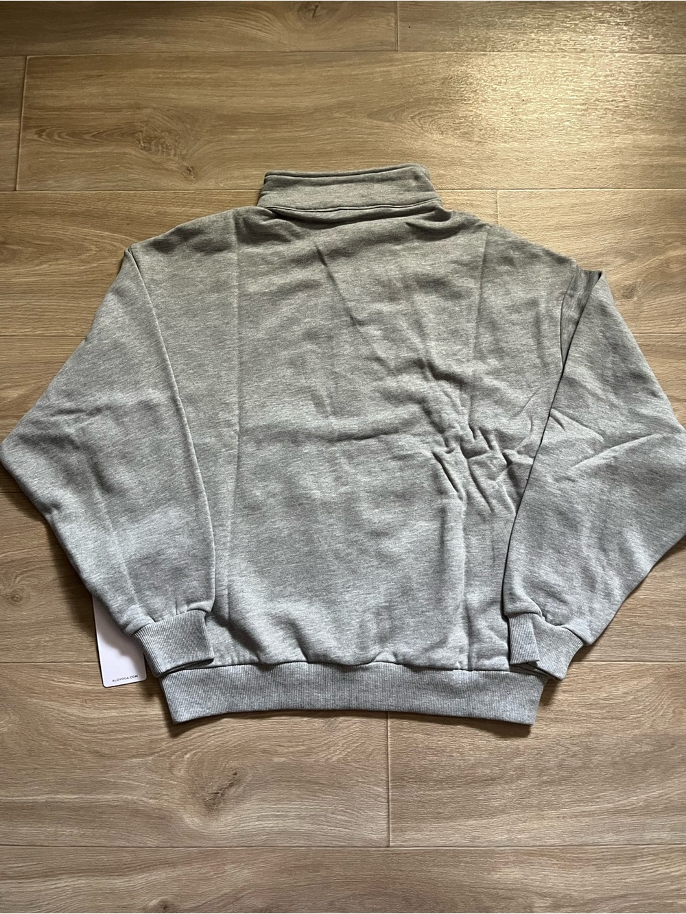 ALO Yoga Men's Grey Quarter-Zip Sweatshirt - Sizes XS, S, L - NEW - Picture 2 of 6
